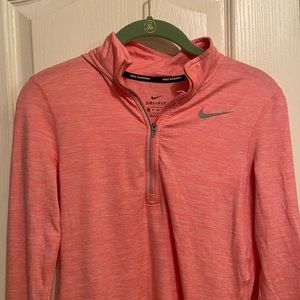 Nike Pink Dri Fit Quarter Zip, size XS